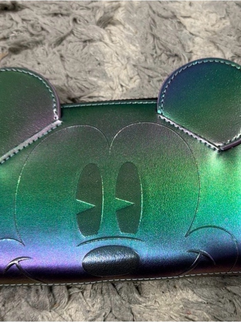 Iridescent Green Mickey Mouse Loungefly wallet